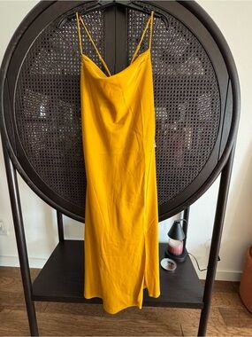 Banana Republic Mustard Yellow Slip Dress